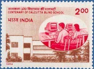 Colnect-555-975-Calcutta-Blind-School---Centenary.jpg