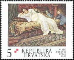 Colnect-355-547-Vlaho-Bukovac---Divan-1903.jpg