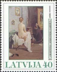 Colnect-466-073--Painter-s-Studio--by-Janis-Rozent%C4%81ls-1896.jpg
