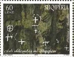 Colnect-1543-239-Rock-Painting-at-Bovilla.jpg