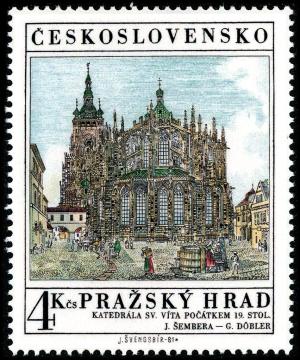 Colnect-4003-038-St-Vitus-Cathedral-by-J-Sember-and-G-Dobler-19th-cent.jpg